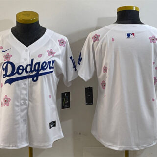 Youth Los Angeles Dodgers Blank White 2025 Tokyo Series Limited Stitched Baseball Jersey