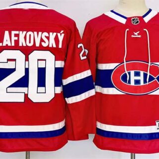 Youth Montreal Canadiens #20 Juraj Slafkovsky Red 2024-25 Stitched Jersey