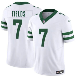 Youth New York Jets #7 Justin Fields White Classic Alternate Vapor F.U.S.E. Limited Stitched Football Jersey