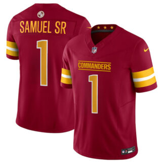 Youth Washington Commanders #1 Deebo Samuel Sr Burgundy 2025 F.U.S.E Vapor Limited Stitched Football Jersey