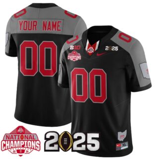 Custom Ohio State Buckeyes 2024 National Champions Limited Jersey N2 Black Special