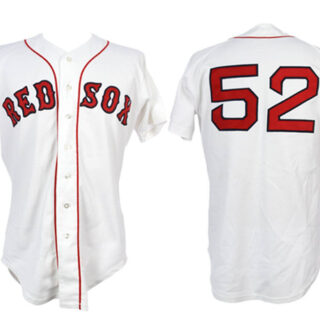 Men's Boston Red Sox #52 Jim Rice White 1984 Home Stitched Baseball Jersey