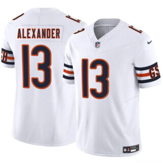 Men's Chicago Bears #13 Maurice Alexander White 2025 F.U.S.E. Vapor Untouchable Limited Stitched Football Jersey
