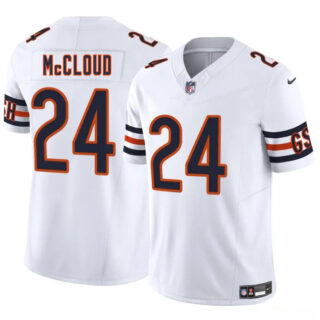 Men's Chicago Bears #24 Nick McCloud White 2025 F.U.S.E. Vapor Untouchable Limited Stitched Football Jersey