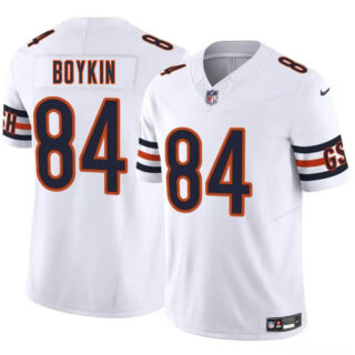 Men's Chicago Bears #84 Miles Boykin White 2025 F.U.S.E. Vapor Untouchable Limited Stitched Football Jersey
