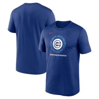 Men's Chicago Cubs Blue 2025 Tokyo Series T-ShirtS