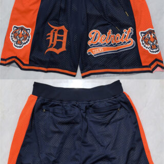 Men's Detroit Tigers Navy Shorts (Run Small)