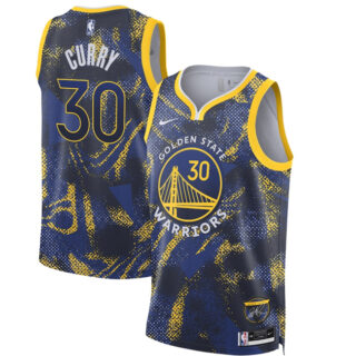 Men's Golden State Warriors #30 Stephen Curry Royal 2025 Select Series Swingman Stitched Basketball Jersey