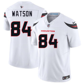Men's Houston Texans #84 Justin Watson White 2024 Vapor F.U.S.E. Limited Stitched Jersey