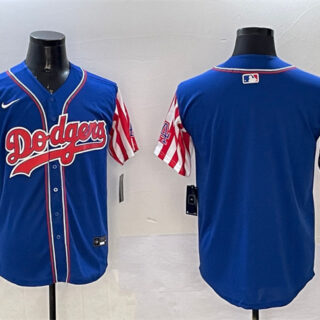 Men's Los Angeles Dodgers Blank Royal Limited Stitched Baseball Jersey