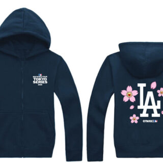 Men's Los Angeles Dodgers Navy 2025 Tokyo Series Full-Zip Hoodie