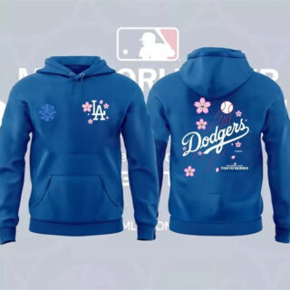 Men's Los Angeles Dodgers Royal 2025 Tokyo Series Pullover Hoodie