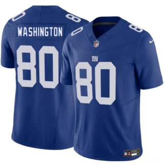 Men's New York Giants #80 Montrell Washington Blue 2025 F.U.S.E. Vapor Untouchable Limited Stitched Jersey