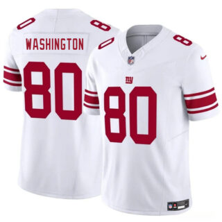 Men's New York Giants #80 Montrell Washington White 2025 F.U.S.E. Vapor Untouchable Limited Stitched Jersey