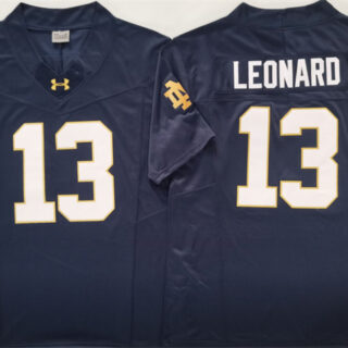 Men's Notre Dame Fighting Irish #13 Riley Leonard Navy 2025 F.U.S.E. Limited Stitched Jersey