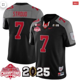 Men's Ohio State Buckeyes 2024 National Champions Limited Jersey N2 Black Special C J Stroud 7