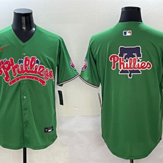 Men's Philadelphia Phillies Team Big Logo Green Phanatic Limited Stitched Jersey