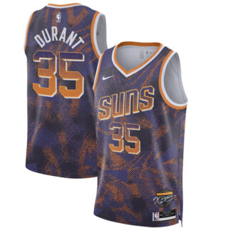 Men's Phoenix Suns #35 Kevin Durant Purple 2025 Select Series Swingman Stitched Basketball Jersey