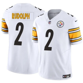 Men's Pittsburgh Steelers #2 Mason Rudolph White 2025 F.U.S.E. Vapor Untouchable Limited Stitched Jersey