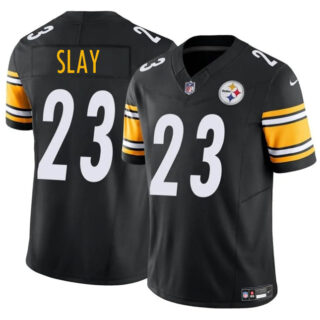Men's Pittsburgh Steelers #23 Darius Slay Jr. Black 2025 F.U.S.E. Vapor Untouchable Limited Stitched Jersey