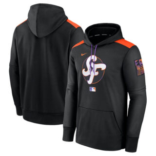Men's San Francisco Giants Black 2025 City Connect Collection Performance Pullover Hoodie
