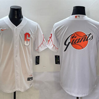 Men's San Francisco Giants Team Big Logo White City Connect Cool Base Stitched Baseball Jersey