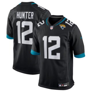 Men's #12 Travis Hunter Black Jacksonville Jaguars 2025 NFL Draft First Round Pick Alternate Game Player Jersey
