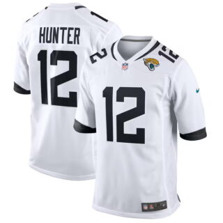 Men's #12 Travis Hunter White Jacksonville Jaguars 2025 NFL Draft First Round Pick Game Player Jersey