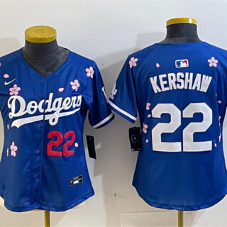 Youth Los Angeles Dodgers #22 Clayton Kershaw Royal 2025 Tokyo Series Limited Stitched Baseball Jersey