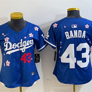 Youth Los Angeles Dodgers #43 Anthony Banda Royal 2025 Tokyo Series Limited Stitched Baseball Jersey