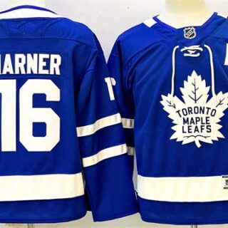 Youth Toronto Maple Leafs #16 Mitchell Marner Blue With A Patch Stitched Jersey
