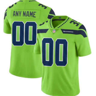 Custom Men's Neon Green Seattle Seahawks Limited Jersey
