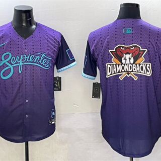 Men's Arizona Diamondbacks Team Big Logo Purple 2025 City Connect Limited Stitched Baseball Jersey