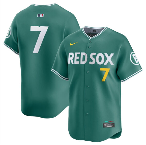 Men's Boston Red Sox #7 Masataka Yoshida Green 2025 City Connect Limited Stitched Baseball Jersey