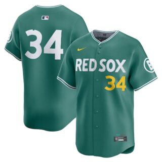 Men's Boston Red Sox ACTIVE PLAYER Custom Green 2025 City Connect Limited Stitched Baseball Jersey