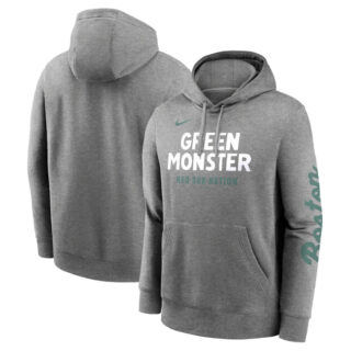 Men's Boston Red Sox Heather Charcoal 2025 City Connect French Terry Club Fleece Pullover Hoodie