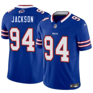 Men's Buffalo Bills #94 Landon Jackson Blue 2025 Draft F.U.S.E. Vapor Untouchable Limited Stitched Football Jersey