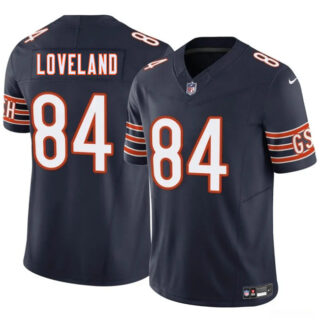 Men's Chicago Bears #84 Colston Loveland Navy 2025 Draft F.U.S.E. Vapor Untouchable Limited Stitched Football Jersey