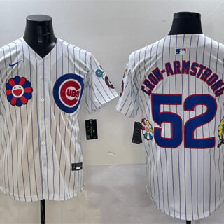 Men's Chicago Cubs #52 Pete Crow-Armstrong White 2025 Tokyo Series Limited Stitched Baseball Jersey