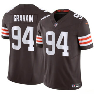 Men's Cleveland Browns #94 Mason Graham 2025 Draft F.U.S.E. Vapor Limited Stitched Football Jersey