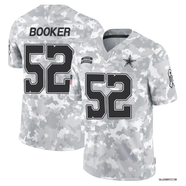Men's Dallas Cowboys 2024 F.U.S.E Arctic Salute To Service Limited Stitched Football Jersey
