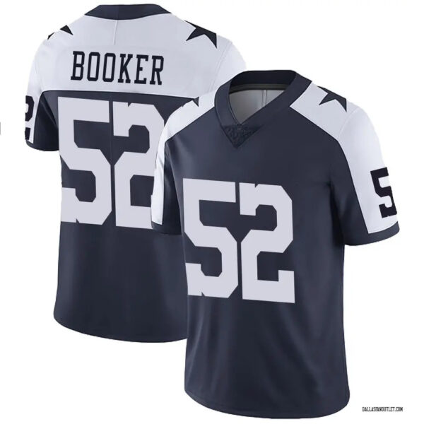 Men's Dallas Cowboys # Navy White Thanksgiving Vapor Untouchable Limited Stitched Football Jersey