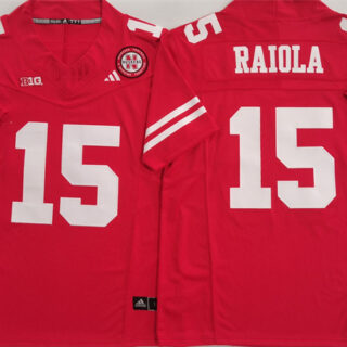 Men's Nebraska Cornhuskers #15 Dylan Raiola Red F.U.S.E. With Patch Vapor Limited Stitched Football Jersey