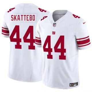 Men's New York Giants #44 Cam Skattebo White 2025 Draft F.U.S.E. Vapor Untouchable Limited Stitched Jersey