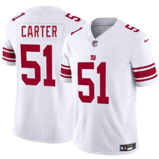 Men's New York Giants #51 Abdul Carter White 2025 Draft F.U.S.E. Vapor Untouchable Limited Stitched Jersey