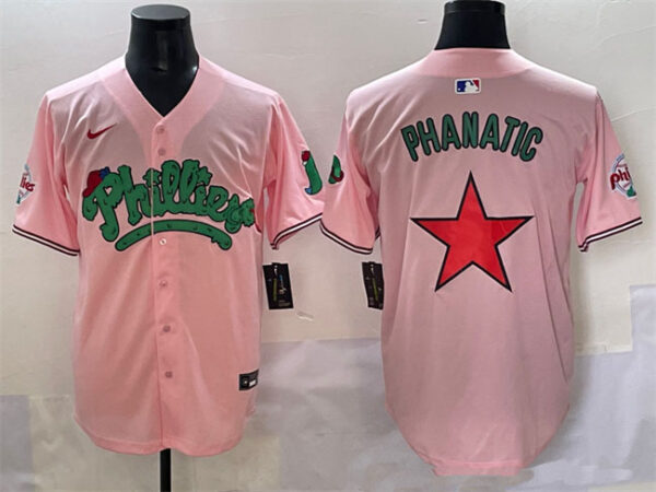 Men's Philadelphia Phillies Pink Phanatic Limited Stitched Jersey