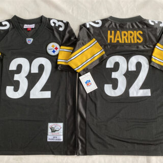 Men's Pittsburgh Steelers #32 Franco Harris Black Stitched Football Jersey
