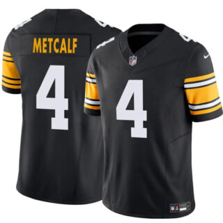 Men's Pittsburgh Steelers #4 DK Metcalf Black 2025 F.U.S.E. Vapor Untouchable Limited Stitched Jersey