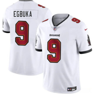 Men's Tampa Bay Buccaneers #9 Emeka Egbuka White 2025 Draft Vapor Untouchable Limited Stitched Football Jersey