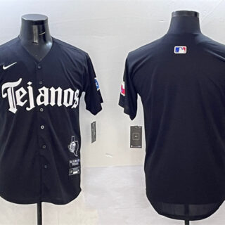 Men's Texas Rangers Blank Black Mexico 2025 Vapor Premier Limited